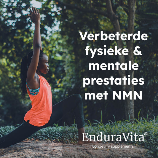 Banner for NAD+ booster products with photo and slogan discount bundle 180caps