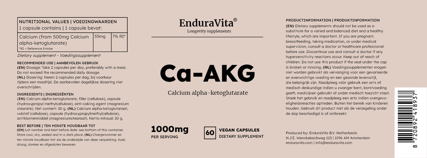 Ca-AKG supplement 60x500mg