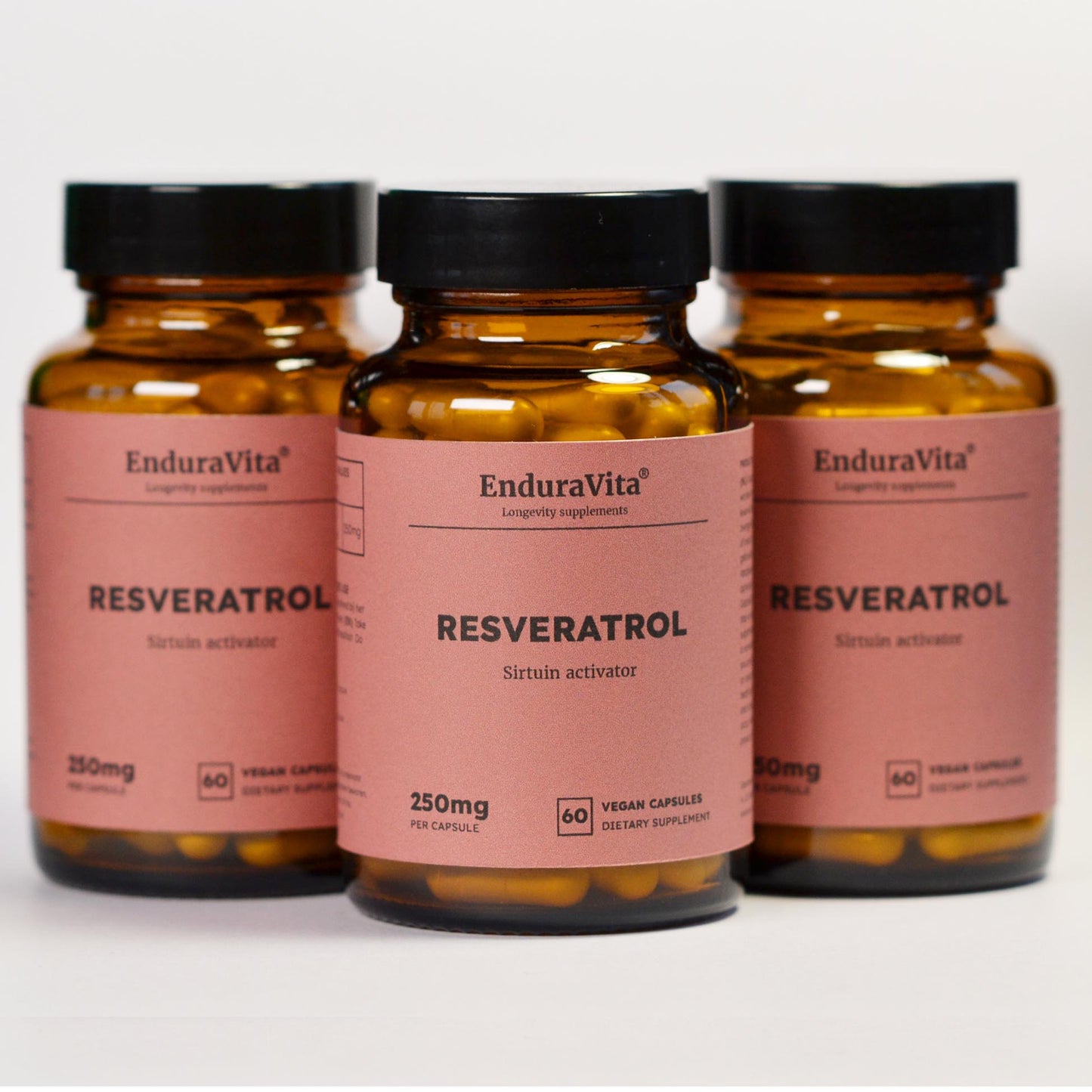Cápsulas de resveratrol 250 mg